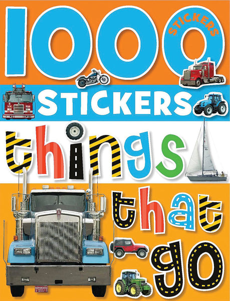 1000 Stickers - Things That Go Paperback