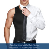 New Gotoly Compression Shirts for Men Undershirts Slimming Shapewear Waist Trainer Body Shaper Vest Zipper Tank Top, Sz 3XL, Fits True!