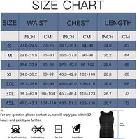 New Gotoly Compression Shirts for Men Undershirts Slimming Shapewear Waist Trainer Body Shaper Vest Zipper Tank Top, Sz 3XL, Fits True!