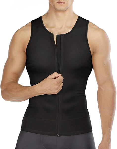 Gotoly Men Compression Shirt Shapewear Slimming Body Shaper Vest