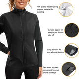 New Gotoly Women Sauna Sweat Suit Jacket, Black, Sz M!