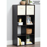 New in box! Gravitti 8 Cube Bookcase (48” X 24” X 12” ) - Black! Can be used Vertically or Horizontally!