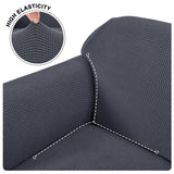 New Wayfair 2-Piece Soft Stretch L-Shaped Box Cushion Sectional Sofa Slipcover (Left Chaise) by Winston Porter, Grey! Retails $150+