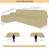 New Wayfair 2-Piece Soft Stretch L-Shaped Box Cushion Sectional Sofa Slipcover (Left Chaise) by Winston Porter, Grey! Retails $150+