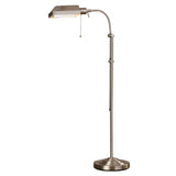 New in box! Wayfair Greyleigh Fishel 59" Height Adjustable Task Floor Lamp in Brushed Steel Finish! Retails $272 w/Tax!