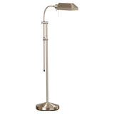 New in box! Wayfair Greyleigh Fishel 59" Height Adjustable Task Floor Lamp in Brushed Steel Finish! Retails $272 w/Tax!