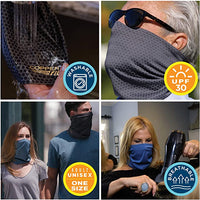 Brand new in package! Copper Fit Guardwell Face Cover and Neck Gaiter in Charcoal, Ages 13+