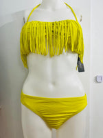 New with tags! Women's GUESS 2 Piece Tassel Bikini in Citron, Sz L! Retails $110+