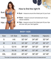 New HAIVIDO Women's V Neck Tankini Set Criss Cross Back Tankini Top with Bikini Bottom Two Piece Bathing Suit in Burgundy, Sz L! Retails $80+