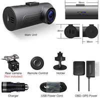 New in box! C1 Plus Dash Cam HaloCam WiFi Driving Recorder FHD 1080P Car Cam Dashboard Camera with 170 Degree Wide Angle Sony IMX291 Super Night Vision G-Sensor Loop Recording