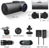 New in box! C1 Plus Dash Cam HaloCam WiFi Driving Recorder FHD 1080P Car Cam Dashboard Camera with 170 Degree Wide Angle Sony IMX291 Super Night Vision G-Sensor Loop Recording