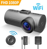 New in box! C1 Plus Dash Cam HaloCam WiFi Driving Recorder FHD 1080P Car Cam Dashboard Camera with 170 Degree Wide Angle Sony IMX291 Super Night Vision G-Sensor Loop Recording