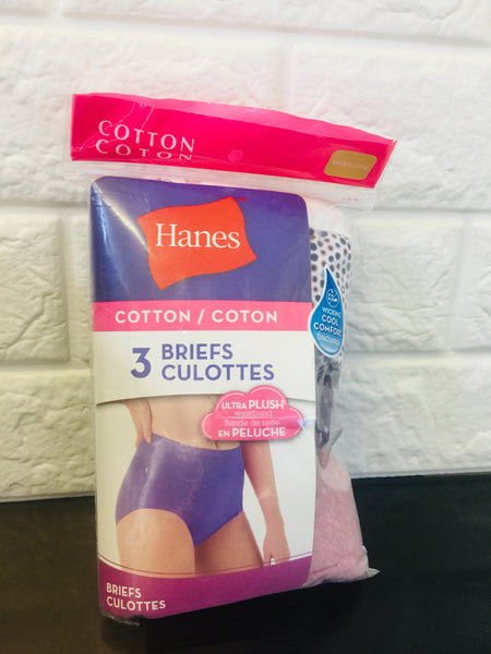 New in package! Hanes Cotton briefs 3 Pack, Sz 3X!