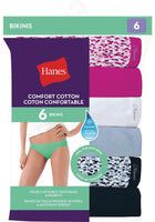 New in package! Hanes Women's Cotton Bikini - Pack of 6! Sz M!