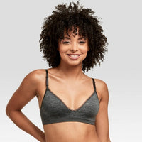 New Hanes Women's Convertible Wire Free Bra, Heather Grey, Sz S!