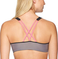 New with tags! Hanes Women's Strappy Pullover with X-Temp Bra, Grey/Pink, Sz M!