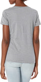 New Hanes Women's X-Temp V-Neck Tee in Steel Grey, Sz XL!