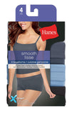 New in package! Hanes Women's 4 Pack Microfiber Boyshorts, Sz M!