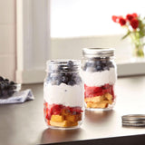 New in package! Golden Harvest Regular Mouth 500ml Glass Jars with Lids and Bands, 12 Count