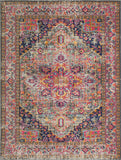 Stunning Bashian HERITAGE Collection Polypropylene and Cotton Area Rug, 3.8' x 5.6' , Multi! Retails $130 W/Tax!