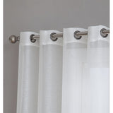 New Wayfair Highlawn Solid Semi-Sheer Grommet Curtain Panels (Set of 2) in Ivory, 54X72!
