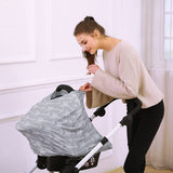 Baby Car Seat Cover Canopy Nursing and Breastfeeding Cover (Arrows)
