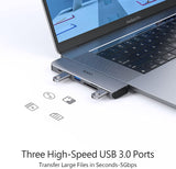 USB C Hub,Adapter for MacBook Air 2020/2019/2018, MacBook Pro Adapter 2017-2020 and Multiport Mac Adapter More with 4K HDMI, 3 USB 3.0 Ports, SD/TF Card Reader, 100W PD