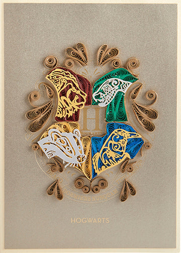 3D Harry Potter: Hogwarts Quilled Deluxe Greeting Card, Retails $16+