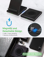 New in box! Hoidokly 2 in 1 Wireless Charger, Dual Charging Stand 10W Fast Charging Station for IQ Enabled Phones, Watches & Airpods!