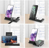 New in box! Hoidokly 2 in 1 Wireless Charger, Dual Charging Stand 10W Fast Charging Station for IQ Enabled Phones, Watches & Airpods!