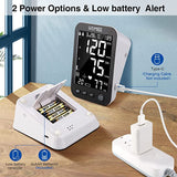 New HOMIEE Upper Arm Digital Blood Pressure Monitor, One-Button Switch 2 Users Automatic Blood Pressure Machine for Home Use , 5" LCD Display & 22-42CM Large Arm Cuff , 2x90 Memory, 4 AAA Batteries Included, Black
