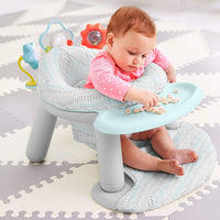 Skip Hop Silver Lining Cloud Baby Chair: 2-in-1 Sit-up Floor Seat & Infant Activity Seat with 3 developmental activities