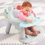 Skip Hop Silver Lining Cloud Baby Chair: 2-in-1 Sit-up Floor Seat & Infant Activity Seat with 3 developmental activities