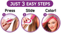 Brand new in package! Hot Huez Temporary Hair Chalk. -Vibrant Colour with High Impact Style -Washes out with Shampoo -Works on ALL Hair Colours and Styles -Includes 4 Chalk Compacts!