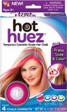 Brand new in package! Hot Huez Temporary Hair Chalk. -Vibrant Colour with High Impact Style -Washes out with Shampoo -Works on ALL Hair Colours and Styles -Includes 4 Chalk Compacts!