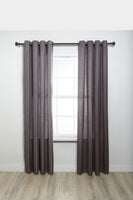 Brand new hometrends Noble 1" Drapery Rod Set 66-120" Matte Black!