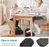 Adjustable Foot Rest - Under Desk Footrest with 2 Optional Covers for Desk, Travel, Ergonomic Foot Rest Cushion with Magic Tape and Massaging Micro Beads for Office, Home by HUANUO, Retails $95+