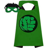 New Kids Dress Up Superhero Cape & Mask set Hulk, Ages 3+