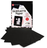New HYGLOSS 14851 25-Sheet Silhouette Paper, 8.5 by 11-Inch, Black! Specialty craft paper that is lightweight and tear-resistant