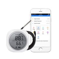 Inkbird IBS-TH1 Thermometer and Hygrometer Smart Sensor Data Logger with Waterproof External Probe Magnet, Other