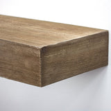 New Wayfair American Art Decor Rustic Wood Floating Wall Shelf – Walnut Brown, 24" X 8" X 3"