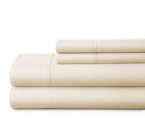 New ienjoy Home 3 Piece Bed Sheet Set, Twin, Ivory! Wrinkle & Fade Resistant! Deep Pocket!