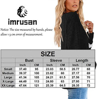 New imrusan Women's Crewneck Sweatshirts Color Block Long Sleeve Sweaters Tunic Top, Sz XL! Fits True! Nice stretchy material!