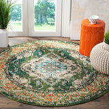 Bohemian Vintage Distressed Persian Inspired 3Ft Round Area Rug by Safavieh! Made in Turkey!