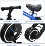 New assembled INFANS 3 in 1 Kids Tricycles for 1-3 Years Old, Toddler Bike 3 Wheel for Boys Girls, Lightweight Baby Balance Bike 2 Wheel, Adjustable Seat & Handlebar, Training Kids Trike w/Removable Pedal (Blue) Retails $110+