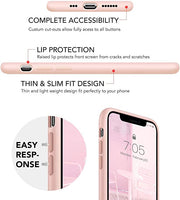 New IceSword iPhone 11 Case, iPhone 11 Silicone Case, Gel Rubber Full Body, Soft Microfiber, 6.1” iPhone 11 case Silicone - (Pink Sand)