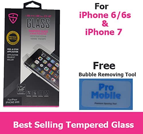 GLASS SCREEN PROTECTOR (9 TIMES STRONGER THAN GLASS) IPHONE 6/6S & 7, RETAILS $26+