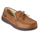 New with tags! Isotoner Men's Microsuede Nigel Moccasin Slippers with cooling gel  in Cognac! Sz XXL 13-14! Retails $54+