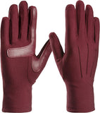 New isotoner Women’s Spandex Cold Weather Stretch Gloves with Warm Fleece Lining, Plum, Sz L/XL Retails $50+