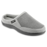 New Men's isotoner Microterry and Waffle Travis Hoodback Slippers, Sz M 8-9